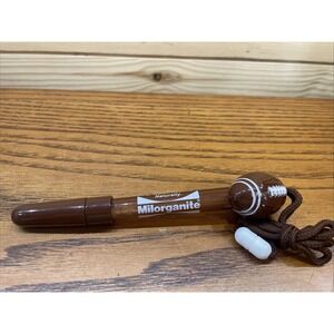 Vintage Milorganite Advertising Pen Bubble Football Necklace